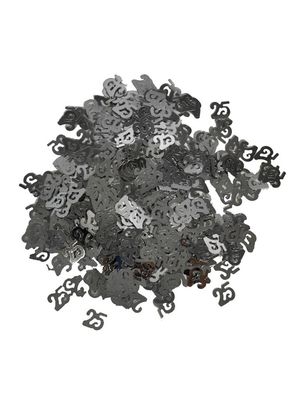 Konfetti Tischdeko silbernes Jubiläum Konfetti Tischdeko silbernes Jubiläum