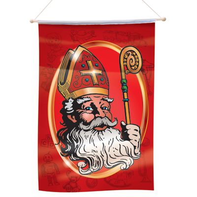 Hängende Flagge 40 x 60cm Sankt Nikolaus
