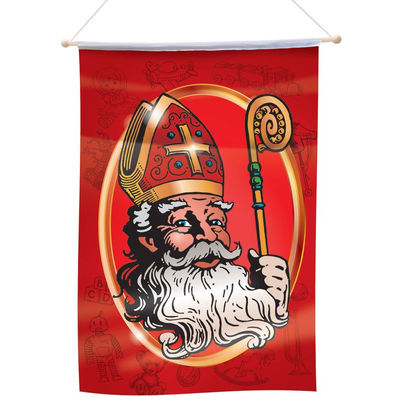 Hängende Flagge 40 x 60cm Sankt Nikolaus