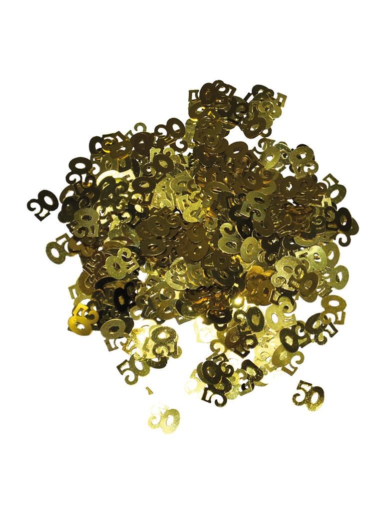 Konfetti Tischdeko goldenes Jubiläum Konfetti Tischdeko goldenes Jubiläum