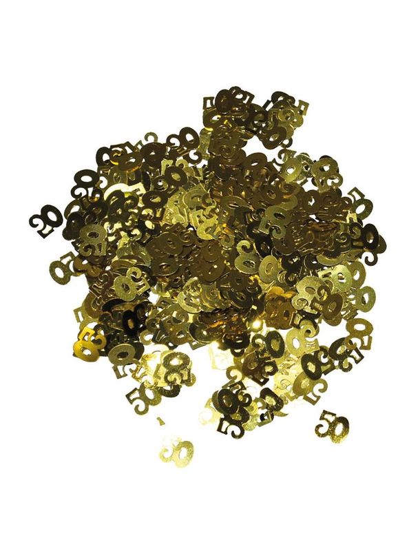 Konfetti Tischdeko goldenes Jubiläum
