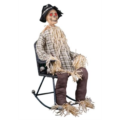 Schaukelstuhl Vogelscheuche 120cm Animatronic Schaukelstuhl Vogelscheuche 120cm Animatronic