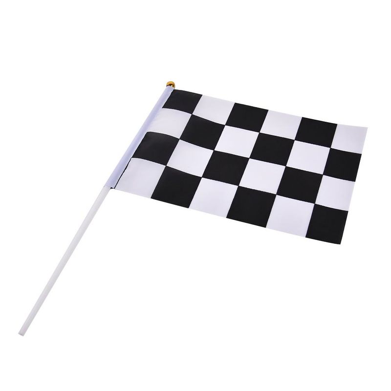 Racing Flagge 30 x 45cm am Stab