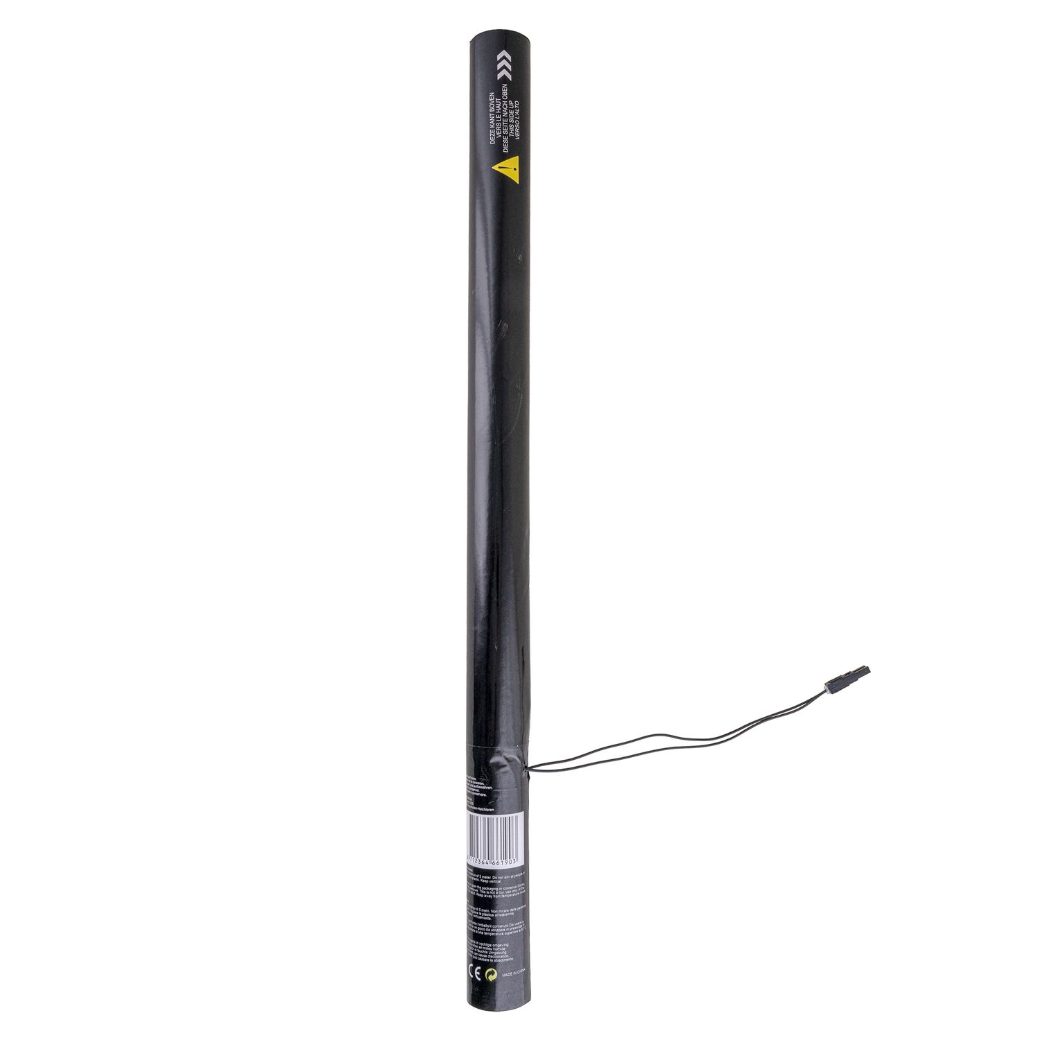 Konfettikanone elektrisch weiß 80cm