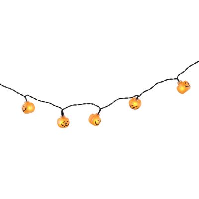 Lichterkette mit 10 Kürbissen 100cm