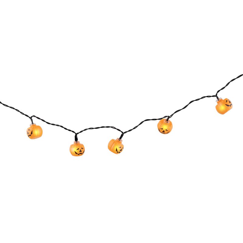 Lichterkette mit 10 Kürbissen 100cm Lichterkette mit 10 Kürbissen 100cm