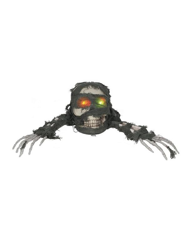 Schädel mit Händen und Licht