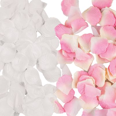 Rosenblätter 2 Farben 100 gr weiß Rosenblätter 2 Farben 100 gr weiß