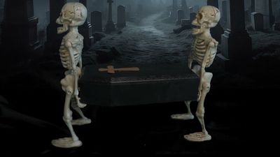 Besessene skelettierte Sargträger Animatronic