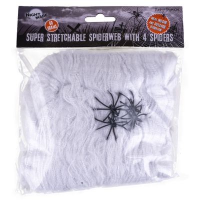 Spinnengewebe mit Spinnen
