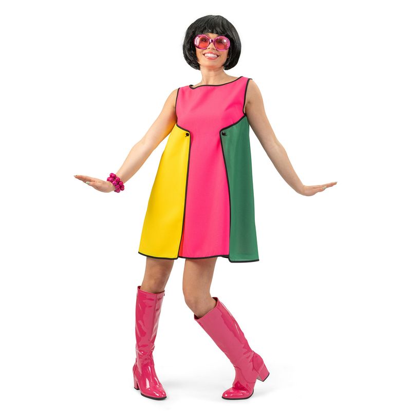Kleid 50er ColorBlock