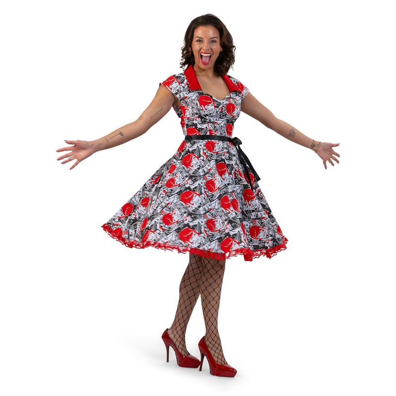 Rock'n Roll Kleid Just Comic Damen