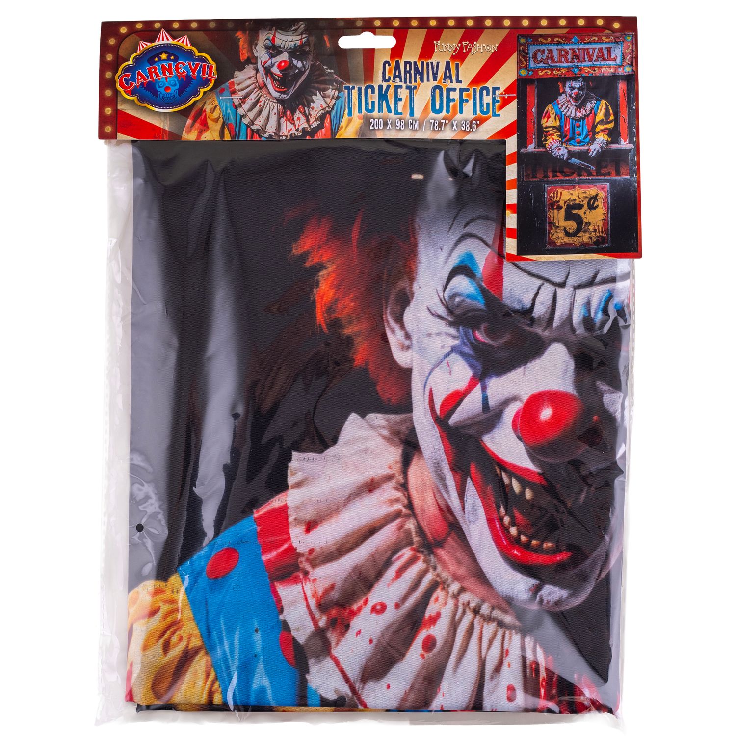Türvorhang Clown 200cm