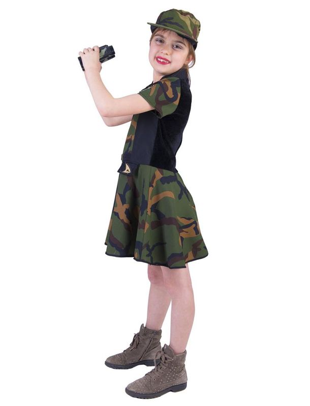 Armeekleid Mädchen Camouflage Anna