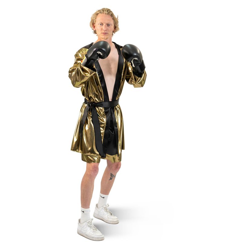 Cooles goldenes Boxer-Outfit Ben 3-tlg. Cooles goldenes Boxer-Outfit Ben 3-tlg.