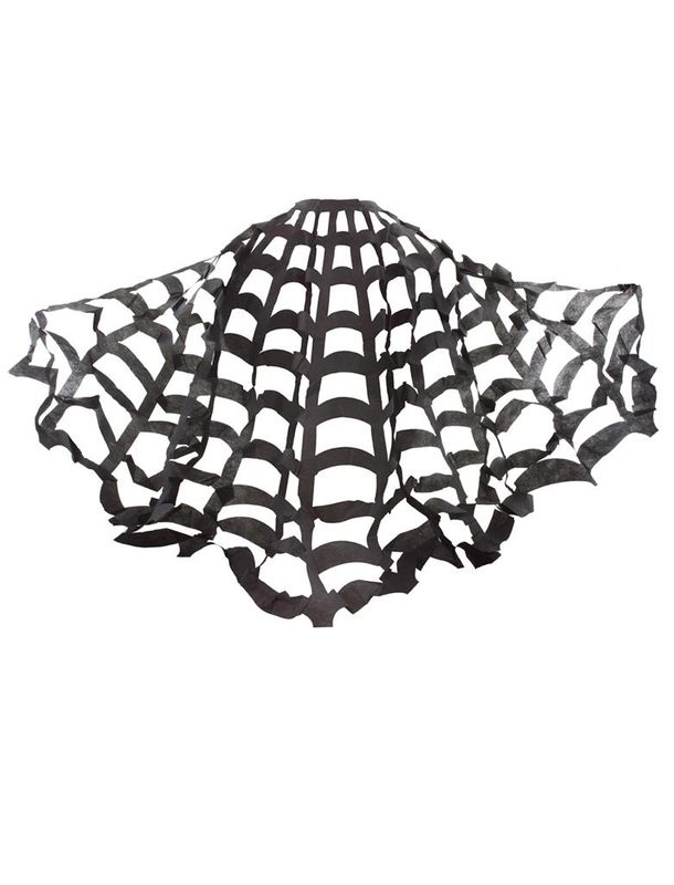 Umhang Spinnennetz schwarz
