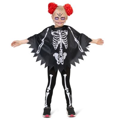 Skelet vleermuis Poncho Kinderen