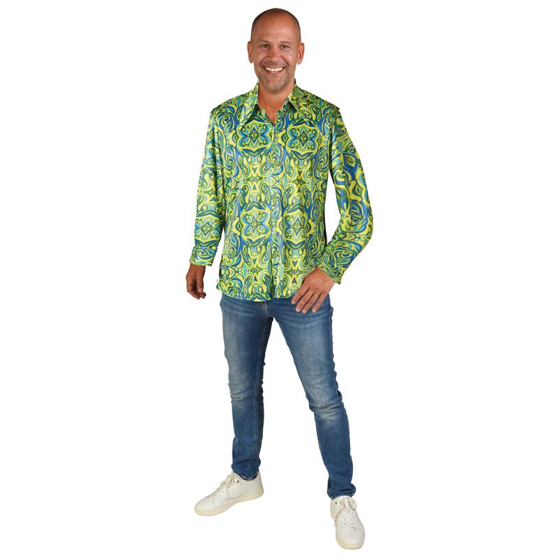 Overhemd Jaren 60/70 Flynn Mannen
