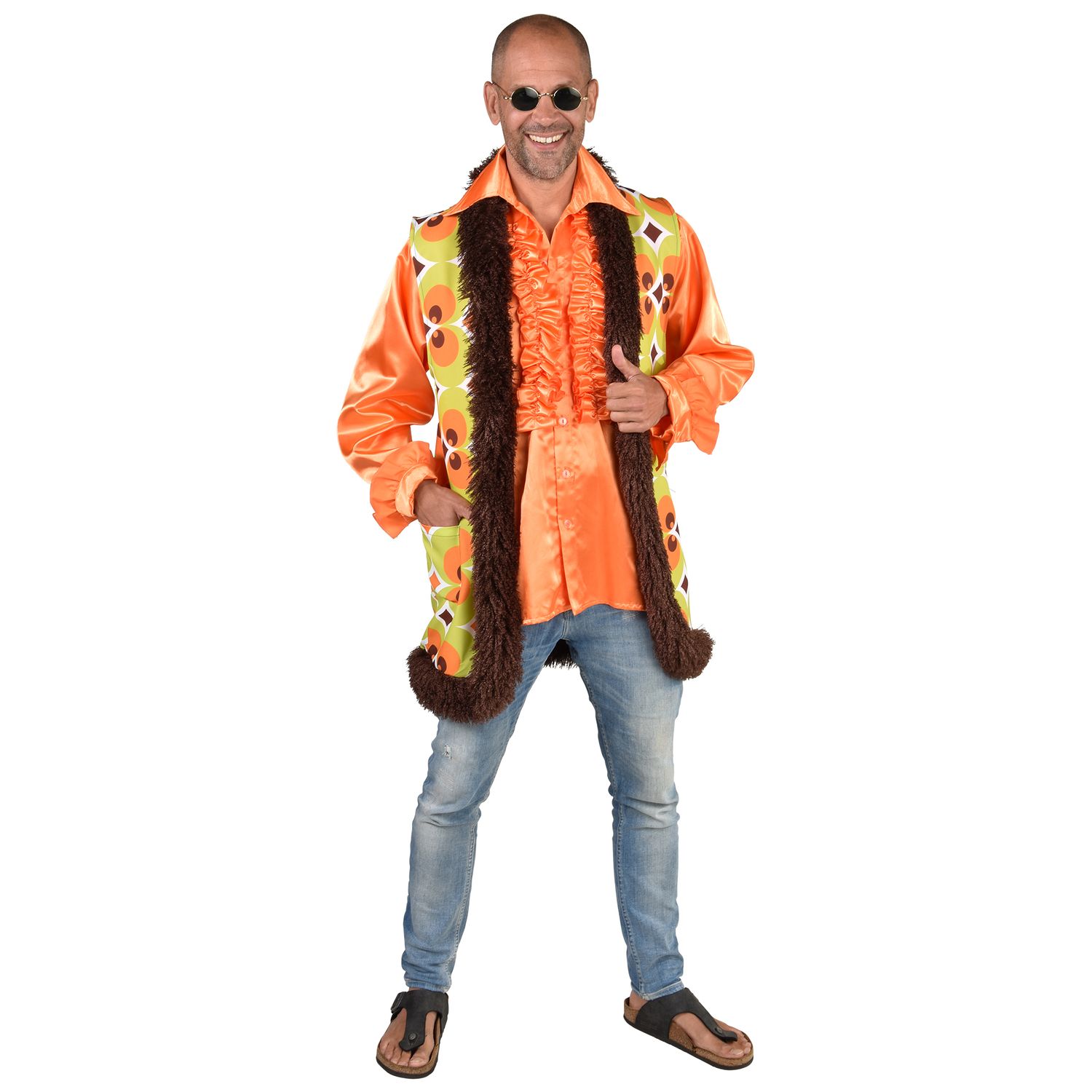 70er Hippie Weste Marley Herren