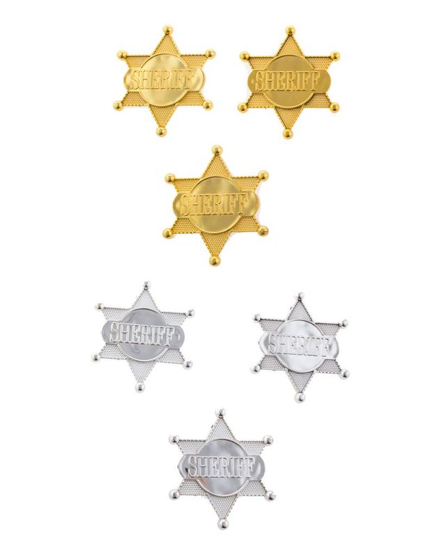 Sheriffsterne 6er-Pack