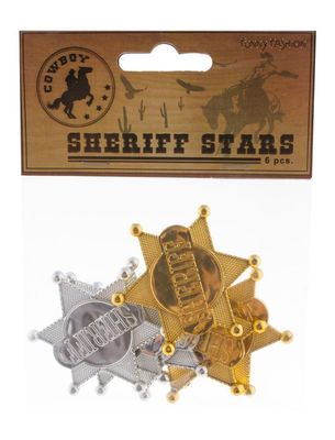 Sheriffsterne 6er-Pack