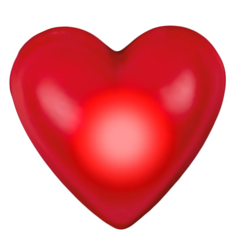 Brosche Herz mit Licht