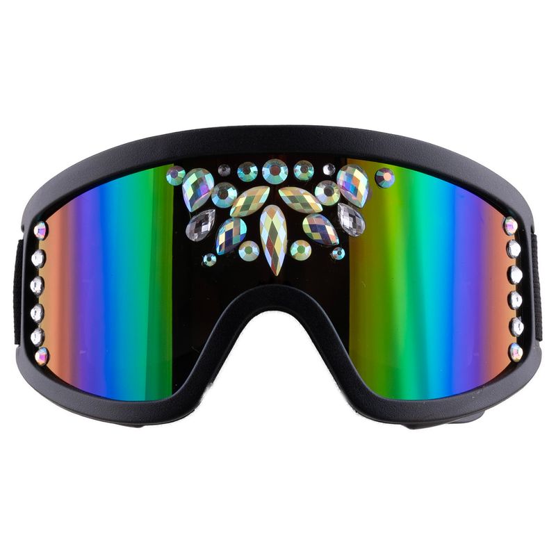 Skibrille mit Strasssteinen