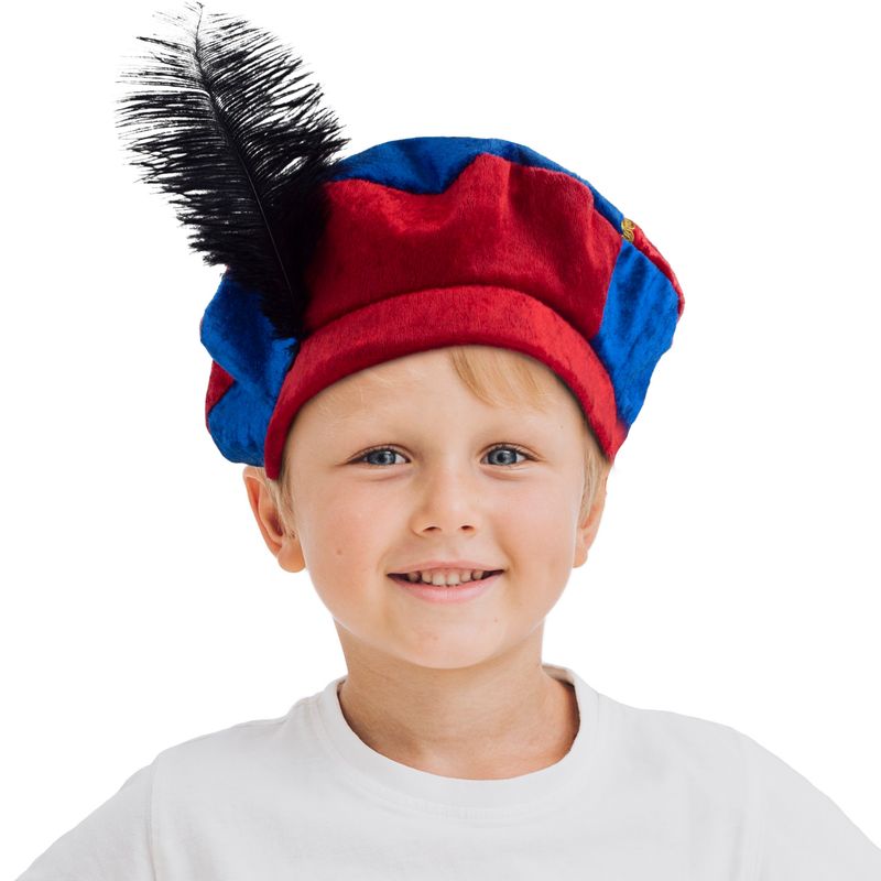 Mütze Peter luxus Kind rot blau
