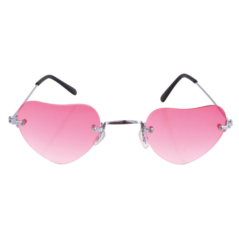 Bril hartvorm roze