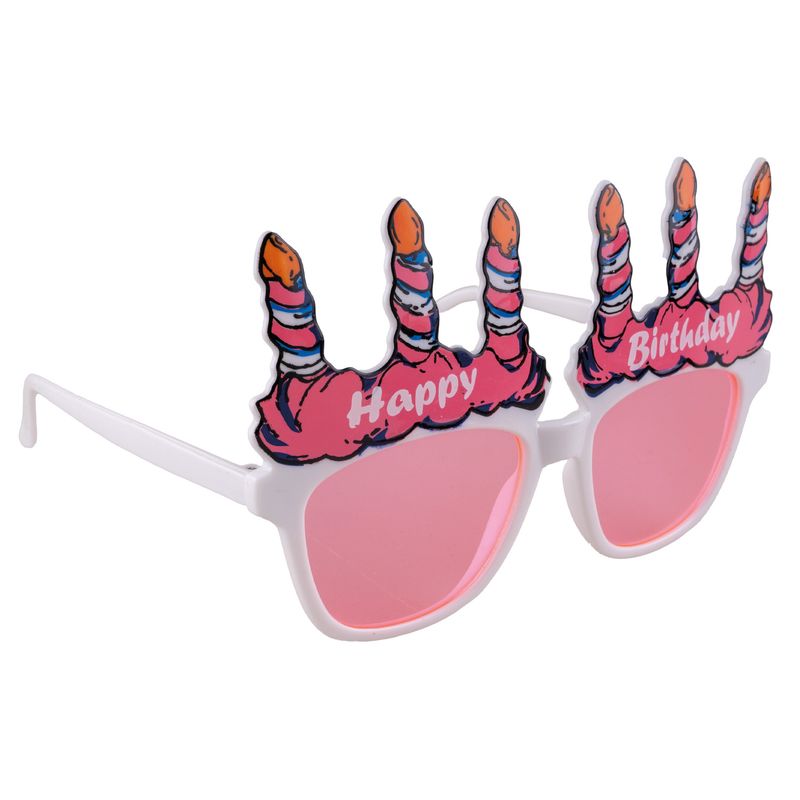 Brille Happy Birthday weiß