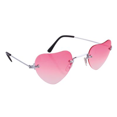 Brille Herz rosa