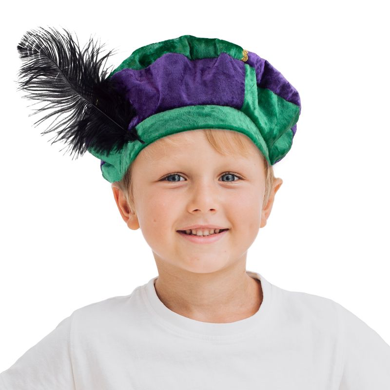 Mütze Peter luxus Kind grün lila