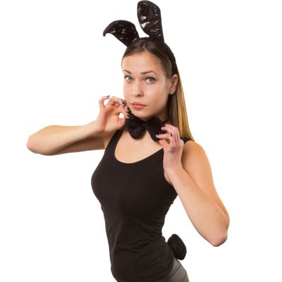 Bunny Set schwarz 3 tlg.