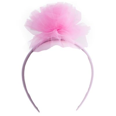 Haarreif mit Pompon pink Haarreif mit Pompon pink