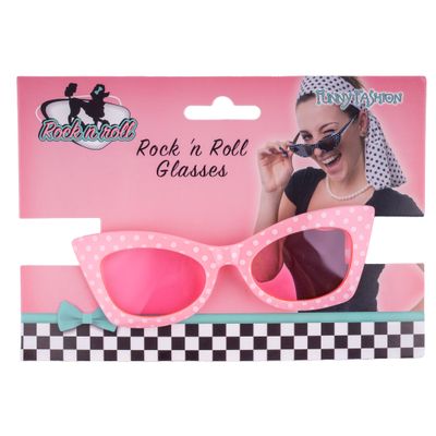 Bril Jaren 50 Rock'n Roll Roze