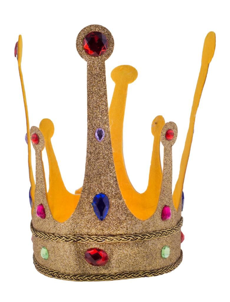 Königkrone mit Glitzer Königkrone mit Glitzer