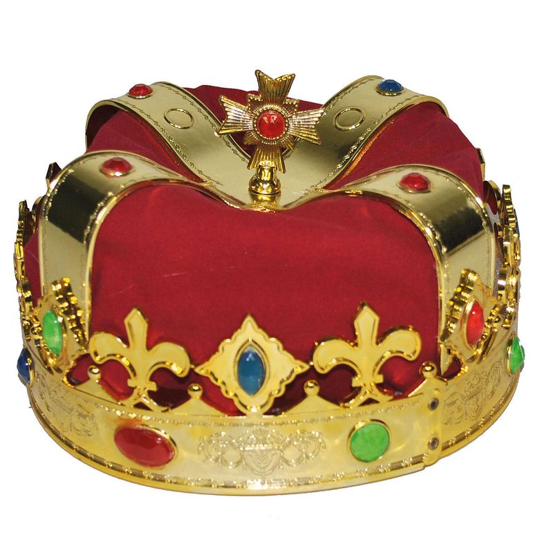 Königskrone mit rote Stoff