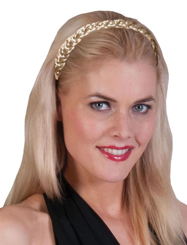Haarreif blonde Zöpfe