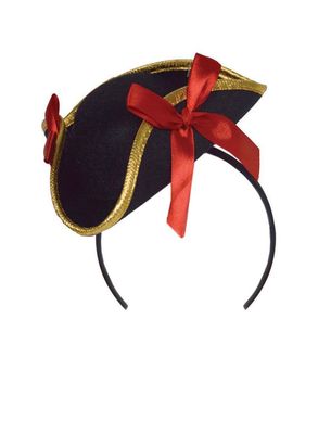 Mini Piratenhut mit Haarreif Mini Piratenhut mit Haarreif