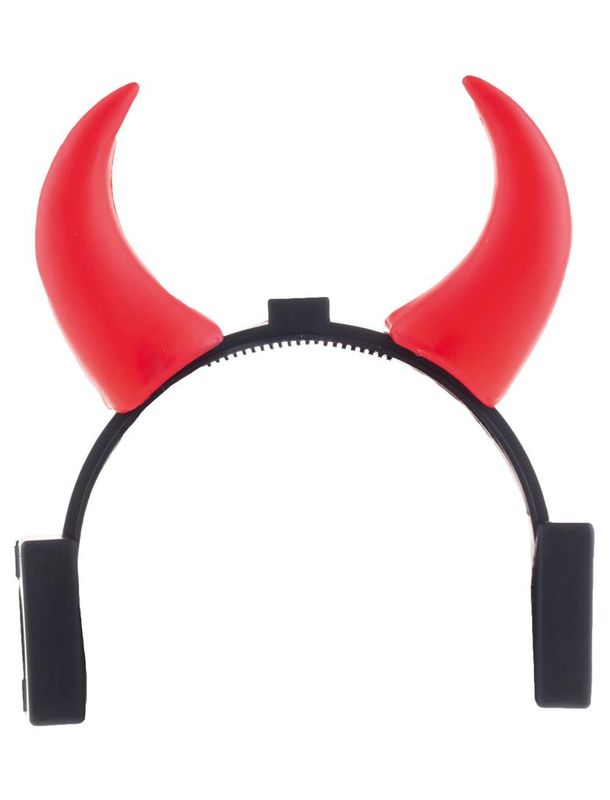 Haarreif mit Teufelshörner mit Licht Haarreif mit Teufelshörner mit Licht