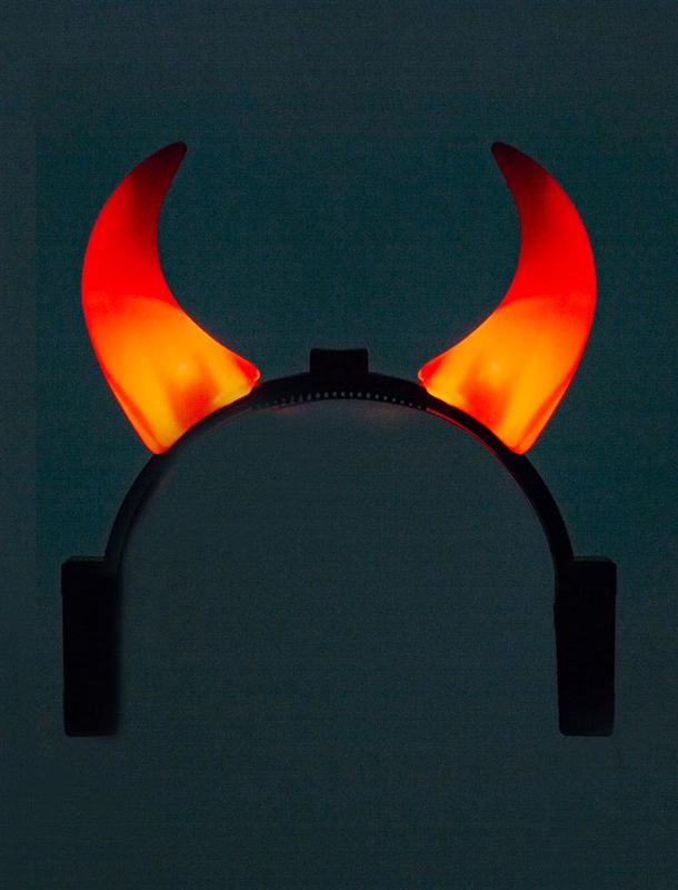 Haarreif mit Teufelshörner mit Licht