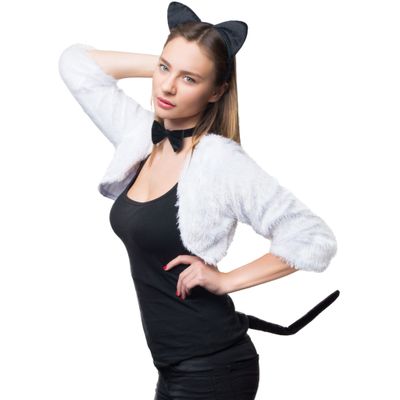 Katzen Set 3 tlg schwarz