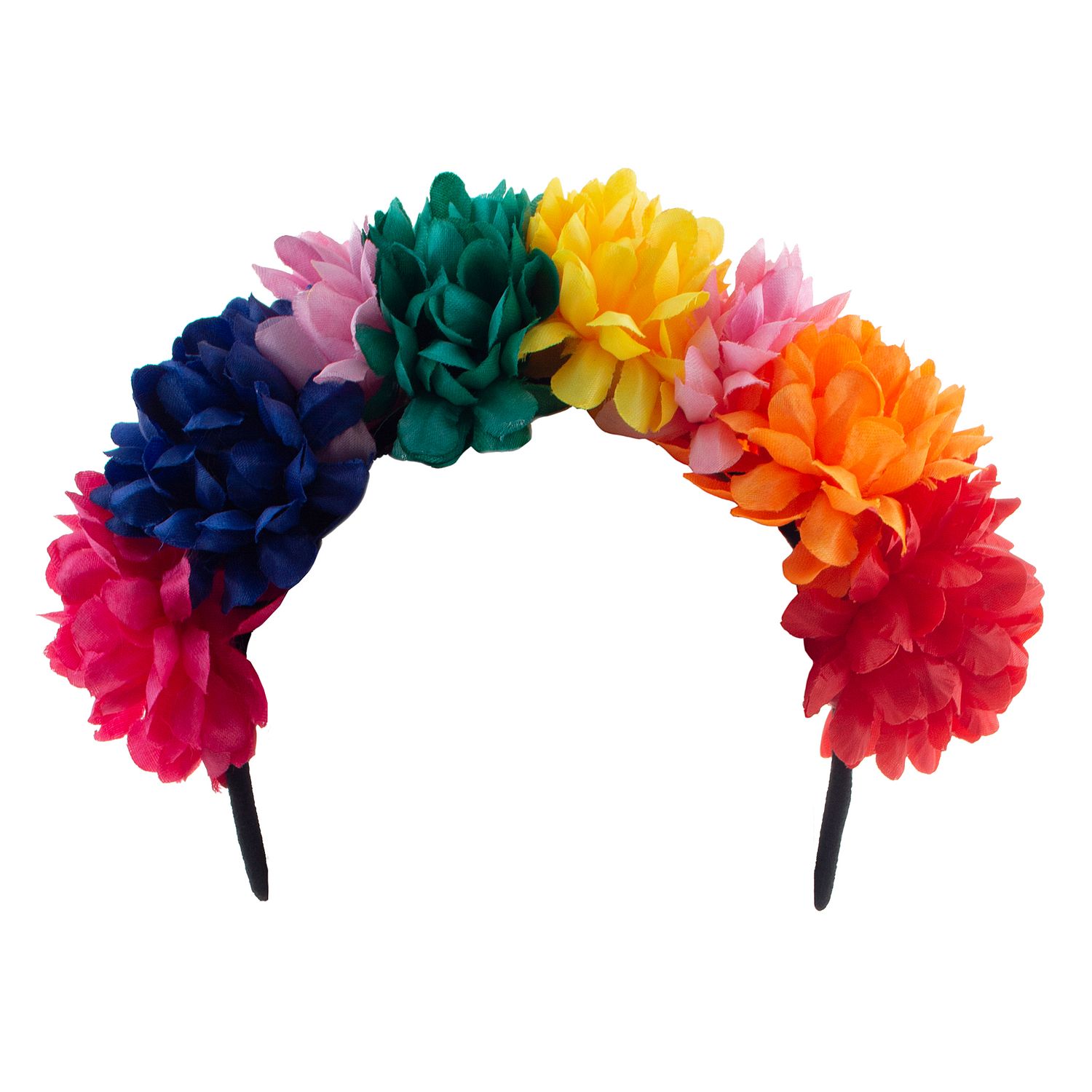 Haarreif mit Blumen Multicolor Haarreif mit Blumen Multicolor