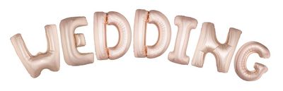 Folienballon Set Schriftzug 40" Wedding Pink