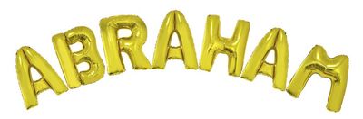 Folienballon Set Schriftzug 40 Folienballon Set Schriftzug 40" Abraham Gold
