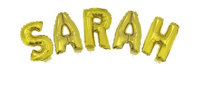 Folienballon Set Schriftzug 16 Folienballon Set Schriftzug 16" Sarah Gold