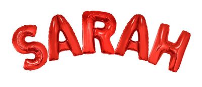 Folienballon Set Schriftzug 40" Sarah Rot