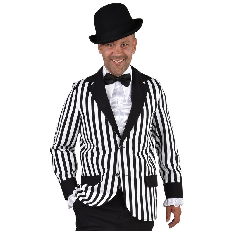Sakko El Capone Schwarz/Weiß Herren
