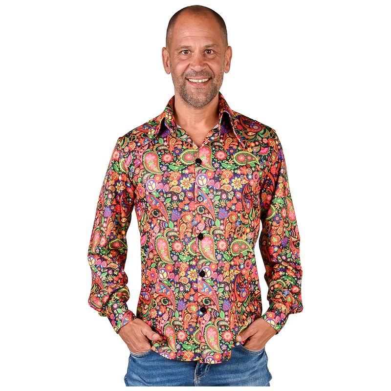 Overhemd Party Paisley Flower Mannen