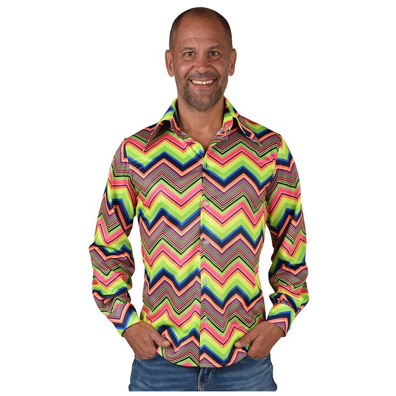 Overhemd Party 80's Neon Mannen